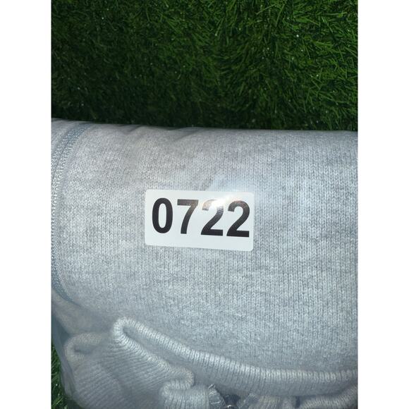 Michael Kors Mens Full Zip Mock Neck Cotton Sweater Gray Heather Sz L Ribbed Hem - Picture 10 of 10